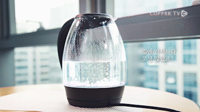 귀경길에 지친 피로를 날려줄, 커피 asmr