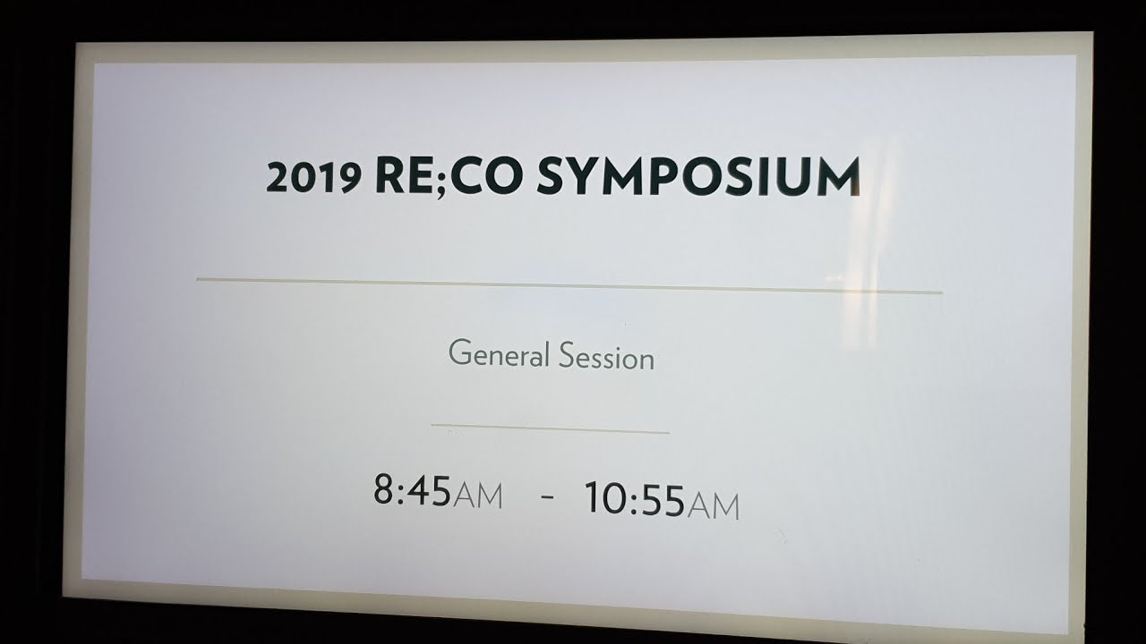 Re;co Symposium 실황 중계영상!