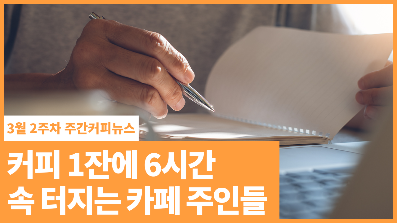 커피 1잔에 6시간 '카공족''과외족'… 속 터지는 카페 주인들 | 3월 2주차 주간커피뉴스